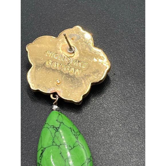 Mignonne Gavigan Green Paloma Jasper Semi-Precious Stone Pearl
Earrings *Single - Picture 7 of 8